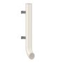 Lindab Steel Vandal Reinforced Pipe with Shoe - 102mm x 0.85mtr Antique White