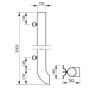 Lindab Steel Vandal Reinforced Pipe with Shoe - 102mm x 2m Graphite