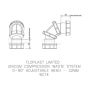 FloPlast Multi Fit Compression Waste Adjustable Bend - 0-90 Degree x 32mm