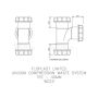FloPlast Multi Fit Compression Waste Tee - 40mm