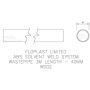 FloPlast Solvent Weld Waste Pipe - 40mm x 3mtr White - Pack of 2