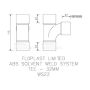FloPlast Solvent Weld Waste Tee - 32mm Black