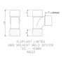 FloPlast Solvent Weld Waste Tee - 40mm White
