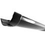 Cast Iron Beaded Half Round Gutter - 150mm x 1829mm Black