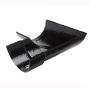 Cast Iron Half Round Gutter Left Hand Angle - 90 Degree x 100mm Black