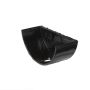 Cast Iron Half Round Gutter External Stopend - 100mm Black