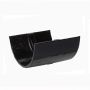 Cast Iron Half Round Gutter Union - 100mm Black