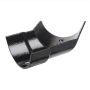 Cast Iron Half Round Gutter Left Hand Angle - 135 Degree x 150mm Black