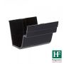 Cast Iron Notts Ogee Gutter Union - 115mm Black