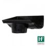 Cast Iron Ogee Gutter Left Hand Stopend Outlet - 125mm for 75mm Downpipe Black
