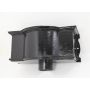 Cast Iron Round Downpipe Hopper Head Bow Fronted Outlet - 75mm Black