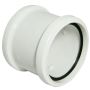 FloPlast Industrial/ Xtraflo Downpipe Double Socket Coupling - 110mm White