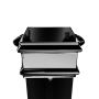 Cast Iron Square Eared Downpipe - 100mm x 914mm Black