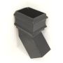 Cast Iron Square Downpipe Bend - 135 Degree x 100mm Black