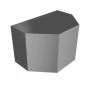 Aluminium Round Swaged Apollo Hopper - 63mm PPC Finish Anthracite Grey (7016 Matt)