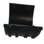 Aluminium Beaded Half Round Gutter Union - 114mm PPC Finish Black (9005 Matt)