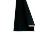 Compact Composite Wall Panel 4mm End Cap - 2440mm Black Tile