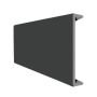 410mm Dark Grey Smooth Fascia Capping Board Double Ended - 10mm x 1.25mtr
