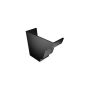 Cast Aluminium No46 Ogee Gutter External Stopend - 125mm Black (9005 Leatherette)