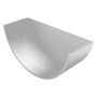 Cast Aluminium Half Round Gutter External Stopend - 125mm PPC