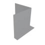 Aluminium Fascia L Profile Internal 90 Degree Corner - 210mm x 2mm Painted