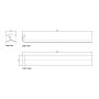 White Bullnose Fascia 135 Degree Internal Corner - 327mm x 50mm