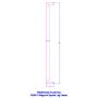 410mm Dark Grey Smooth Fascia Box End - 18mm x 1.25mtr - Pack of 2