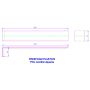 Dark Grey Smooth Fascia Joint Trim - 300mm