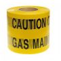 Underground Warning Tape - Gas Main 150mm x 365mtr