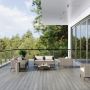 Standard Woodgrain / Grooved Composite Decking Board - 135mm x 3600mm Grey