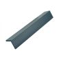 Standard Slatted Composite Cladding Edge Seal  - 50mm x 3.6mtr Grey