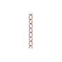 Copper Hollow Pipe Ring Rain Chain - For 2.5mtr Drop - Pack of 8