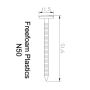 Plastic Headed Nails - 50mm Dark Grey - Box of 100