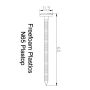 Plastic Headed Nails - 65mm White - Box of 100