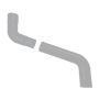 Aluminium Round Swaged Downpipe 1 Part Swan Neck - 63mm 30-150mm PPC Finish