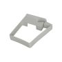 FloPlast Square Side Fix Downpipe Clip - 65mm White - Pack of 2