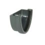 FloPlast Deepflow/ Hi-Cap Gutter External Stopend - 115mm x 75mm Anthracite Grey