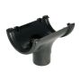 FloPlast Cast Iron Effect Half Round Gutter Running Outlet - 112mm - Pack of 2