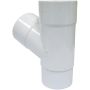 FloPlast Deepflow/ Hi-Cap Downpipe Branch - 67.5 Degree x 80mm White