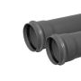 FloPlast Ring Seal Soil Pipe Single Socket - 110mm x 3mtr Anthracite Grey - Pack of 2