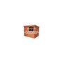 FloPlast Mini Gutter Shed Pack Pent Style Roof - 8 x 6 Black