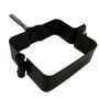 Galeco Square Large Downpipe Pipe Clip with Screw - 80mm x 70mm Black
