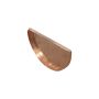 Copper Half Round Gutter Stop End - 125mm