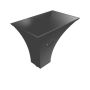 Aluminium Round Swaged Venus Hopper - 76mm PPC Finish Anthracite Grey (7016 Matt)