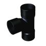 FloPlast Solvent Weld Waste Tee - 32mm Black