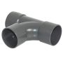 FloPlast Solvent Weld Waste Tee - 40mm Anthracite Grey
