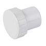 FloPlast Solvent Weld Waste Access Plug - 40mm White - Pack of 2
