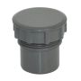 FloPlast Solvent Weld Waste Access Plug - 40mm Anthracite Grey