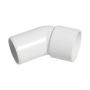 FloPlast Solvent Weld Waste Bend Swivel - 135 Degree x 40mm White - Pack of 2