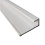 Compact Composite Wall Panel 4mm End Cap - 2440mm White Tile